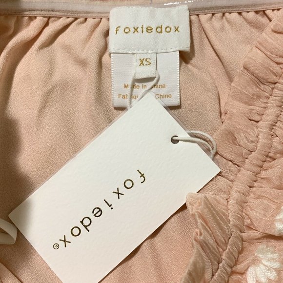 Antrhropologie Foxiedox Soft Pink Off Shoulder XS - Picture 8 of 9